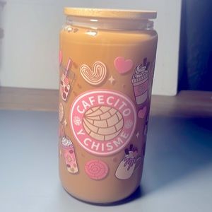 16 oz reusable cup (coffee mocha effect )